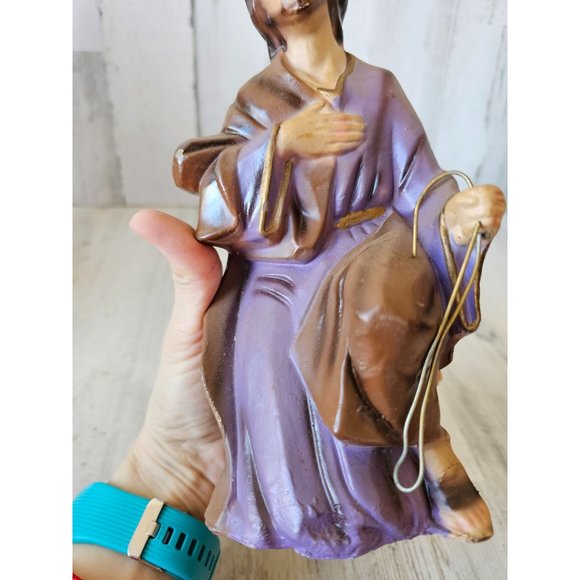 Vintage Italy shepherd Joseph Nativity large fontanini Village Xmas - Picture 8 of 10